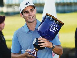 Joaquín Niemann es el primer golfista chileno en ganar un torneo del PGA Tour. AP / S. Helber