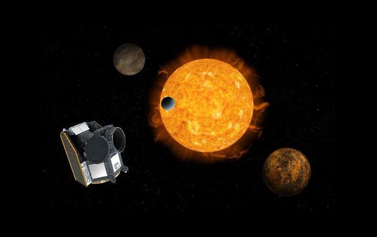 Cheops será el primero de un proyecto de la ESA para el estudio de exoplanetas que continuará con el lanzamiento de otras dos sondas: Plato y Ariel. TWITTER / @ESA_CHEOPS