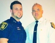 Dave Betz y su hijo David. El suicidio dentro de los uniformados de la policía ha crecido en los últimos años en EE.UU. DAVE BETZ