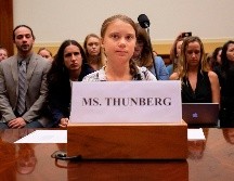 Greta Thunberg habló ante una sesión conjunta de dos comités de la Cámara Baja estadounidense en Washington, D.C. AFP/A. Pike