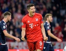 Robert Lewandowski colaboró con la segunda anotación de los alemanes. AFP / M. Balk