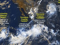 A las 19:00 horas de este miércoles la tormenta tropical 
