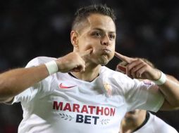 Hernández se estrenó como goleador con el Sevilla. EFE / T. Zenkovich