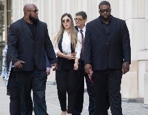 Ishmael Bailey (d) sólo fue guardaespaldas de Emma Coronel un día, cuando cubrió a un colega de la empresa privada donde trabajaba como guardia de seguridad. AP/M. Lennihan