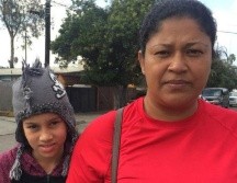 Miriam Zelaya, fotografiada aquí junto a su hija en México mientras viajaba rumbo a EE.UU. el año pasado, se hizo popular como 