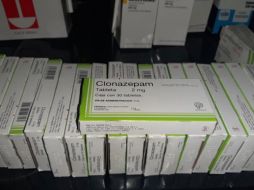 Entre lo decomisado están 35 cajas de comprimidos y seis goteros de sustancias activas  denominados Diazepam, Clonazepam y Ergocaf. ESPECIAL / Policía de Guadalajara