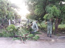 El Ejército mexicano señala que participa de manera coordinada con las autoridades de protección civil estatal, municipal y seguridad pública, para evaluar los daños. TWITTER / @SEDENAmx