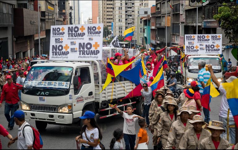 La representación venezolona también presentará 13.28 millones de rúbricas contra el bloqueo comercial de Estados Unidos. EFE/M. Gutiérrez