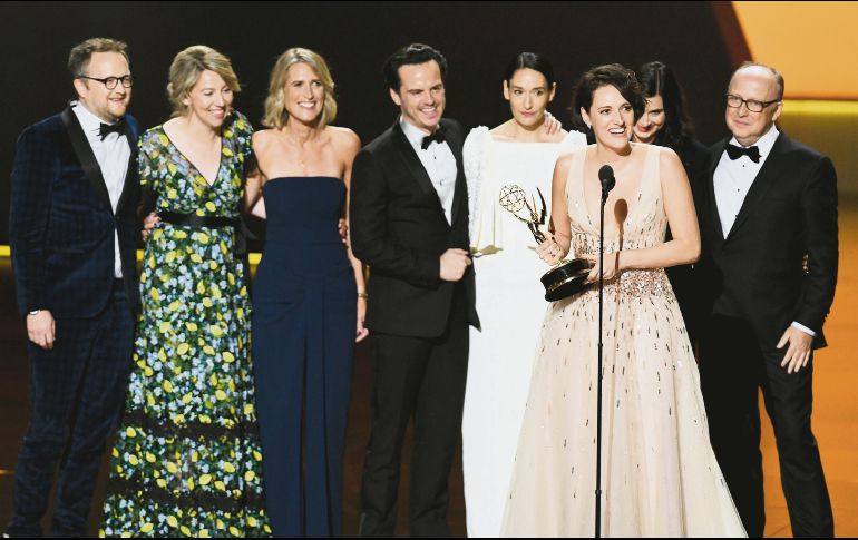 La actriz y guionista Phoebe Waller-Bridge recibió dos Emmy por su labor en la comedia Fleabag. AFP