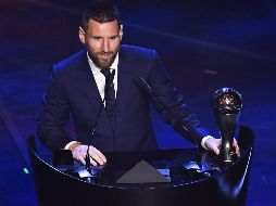 Messi se impuso en las votaciones a Virgil van Dijk y a Cristiano Ronaldo. AFP / M . Bertorello