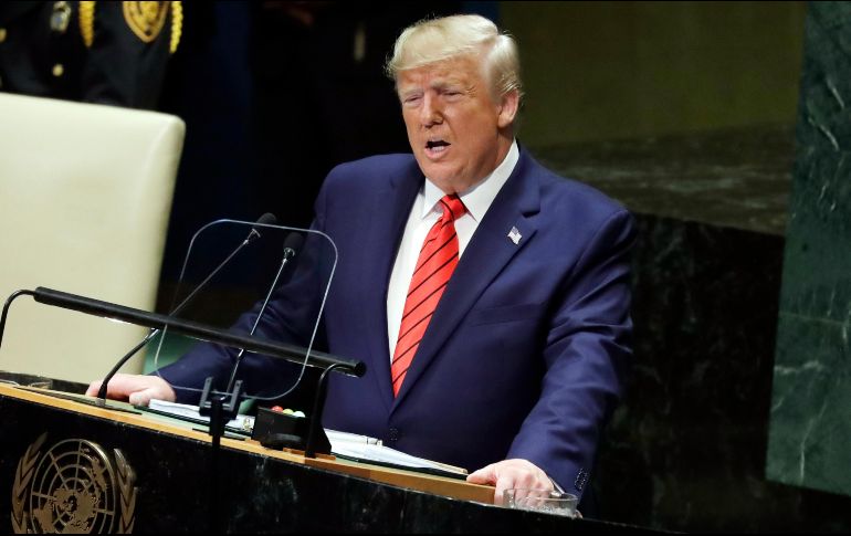 Trump habló en la 74 sesión de la Asamblea General de las Naciones Unidas. AP/E. Vucci