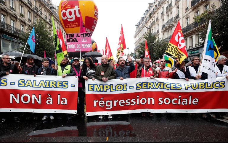 Los convocantes contabilizaron cerca de 150 marchas en todo el país. EFE/J. Valat