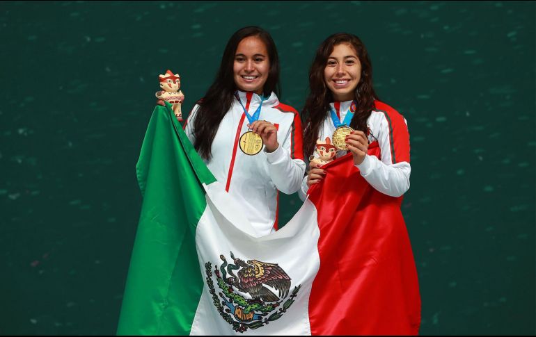 Laura Puentes, junto a la capitalina Dulce Figueroa consiguió la medalla de oro en los pasados Juegos Panamericanos de Lima 2019. Imago7 / ARCHIVO