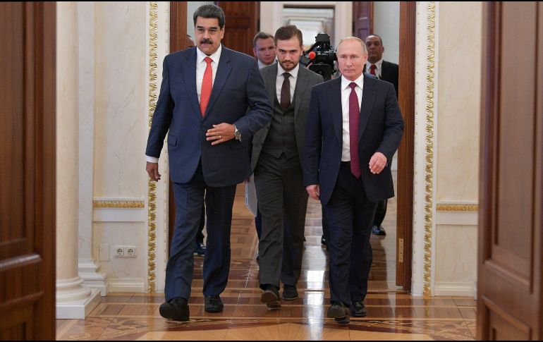 Mientras se lleva a cabo la reunión en Nueva York, Putin y Maduro dialogan en Moscú, donde el mandatario sudamericano realiza una visita oficial. EFE/A. Druzhinin-Sputnik