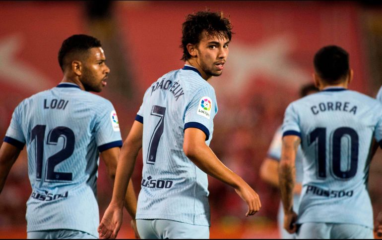 Joao Félix sentenció la victoria del Atleti sobre Mallorca. AFP / J. Reina
