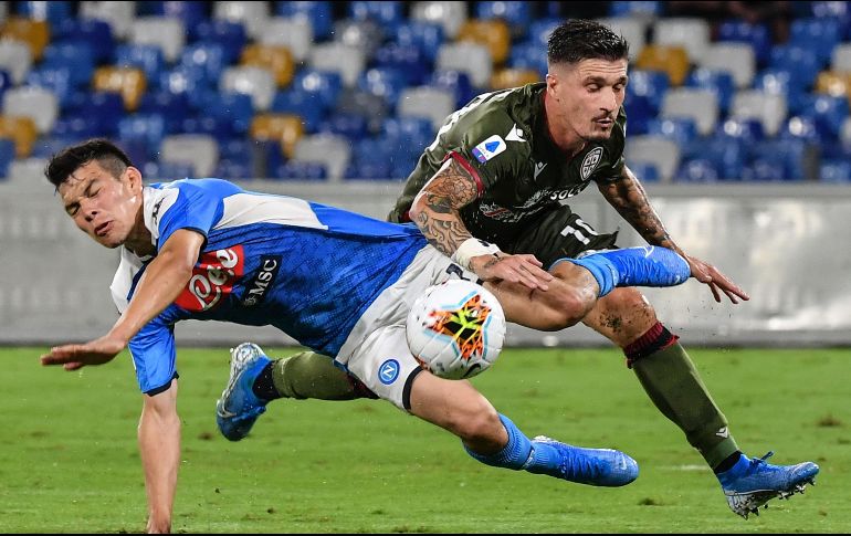Lozano jugó durante 66 minutos para después ser sustituido por Llorente. AFP / A. Solaro