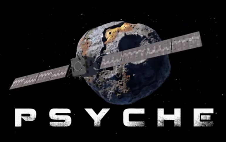 Representación artística del asteroide Psyche 16 realizada por la NASA. ESPECIAL