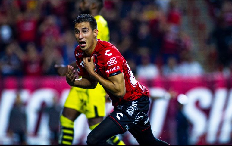 Mauro Lainez celebra el gol de la victoria. IMAGO7/J. Hernández