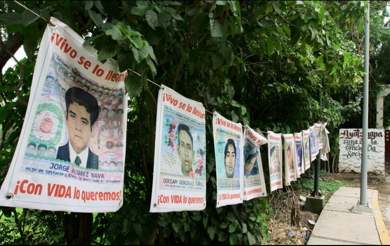 Este jueves se cumplen cinco años de la desaparición de los 43 normalistas de Ayotzinapa. NTX / ARCHIVO