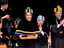 González Iñárritu fue reconocido junto a personalidades destacadas de diversas ramas de las ciencias. AFP / A. Estrella