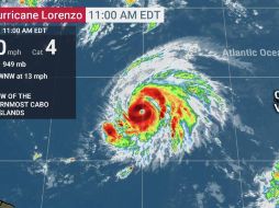 Formado este miércoles, el huracán ha alcanzado rápidamente la categoría 4 de la escala Saffir-Simpson. TWITTER/@weatherchannel