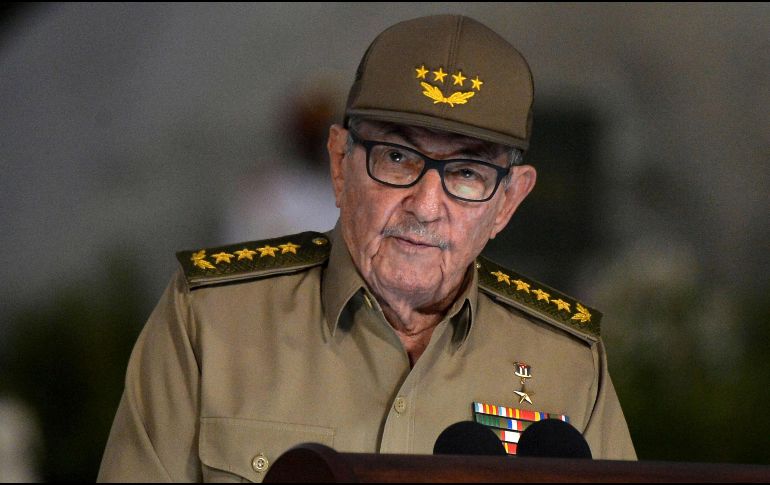 Estas declaraciones se dan luego de que EU anunciara nuevas sanciones contra Raúl Castro y sus hijos, por su presunta implicación en graves violaciones a los DH. AFP / ARCHIVO