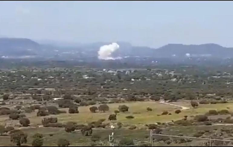 La onda expansiva originada por el estallido causó afectaciones en viviendas de las comunidades de Santiago de Anaya y la Lagunilla. ESPECIAL