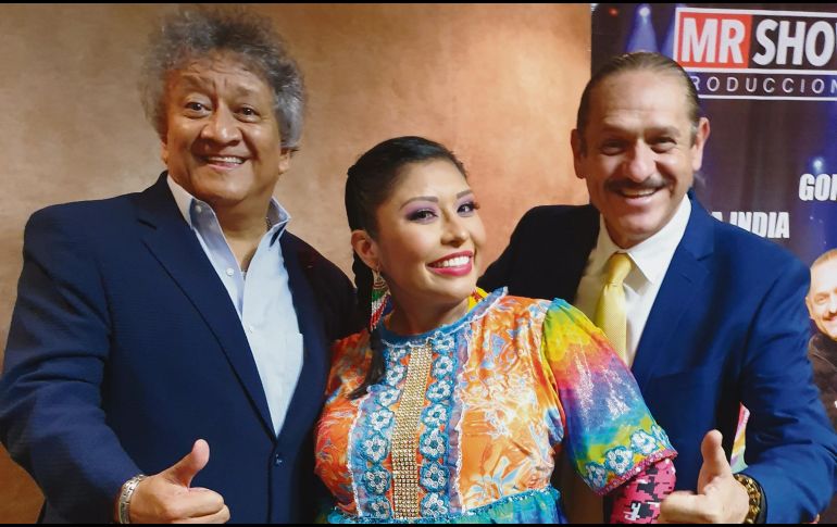 Jorge Falcón, la India Yuridia y Teo González, comprometidos con mantener su espectáculo con un humor familiar. EL INFORMADOR/E. Esparza