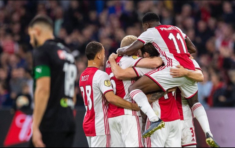 Ajax llegó a 20 puntos en la Eredivisie. TWITTER / @AFCAjax