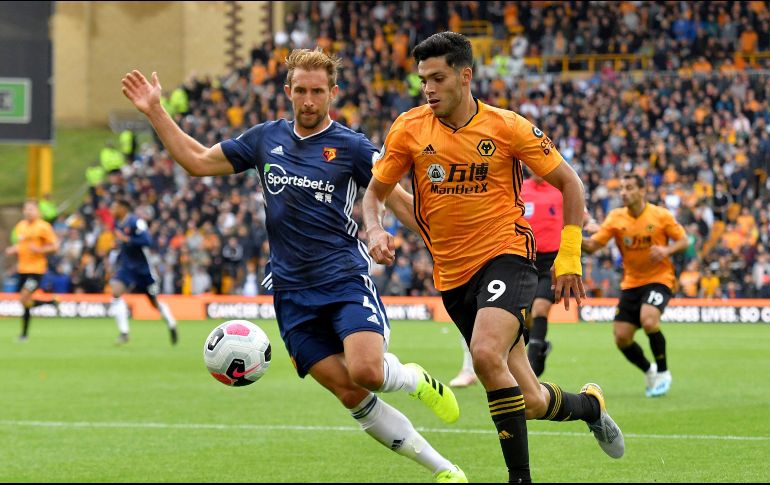 Raúl Jiménez jugó 80 minutos contra Watford. AP / D. Howarth