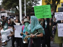 Las manifestantes exigen servicios de salud para interrumpir el embarazo de manera segura y digna. SUN