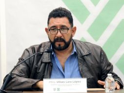 El vocero de la dependencia, Ulises Lara López, durante la conferencia de prensa ofrecida a medios para dar más detalles sobre las investigaciones. TWITTER/@PGJDF_CDMX