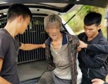 Después de 17 años, la policía logró encontrar al prófugo escondido en la montaña gracias a drones. Policía de Yongshan