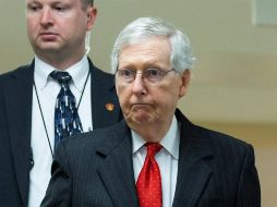 El legislador Mitch McConnell. El Senado está actualmente controlado por mayoría republicana. EFE/ARCHIVO