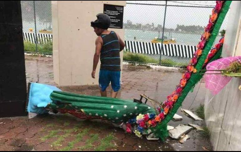La imagen fue construida en busca de protección de los continuas tormentas que cada año azotaban el puerto, con graves afectaciones. ESPECIAL