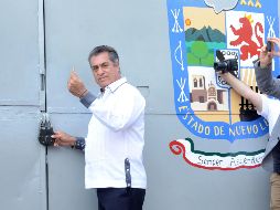 Jaime Rodríguez Calderón, gobernador de Nuevo León, encabeza cierre definitivo del centro penitenciario de Topo Chico. SUN