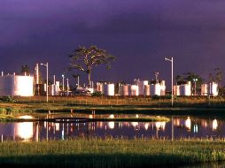 Vista panorámica de la central de almacenamiento petrolero de Shushufindi, en la ciudad de Lagoagrio, al oriente de Ecuador. EFE/ARCHIVO