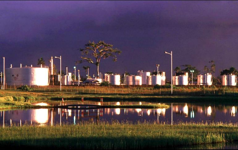 Vista panorámica de la central de almacenamiento petrolero de Shushufindi, en la ciudad de Lagoagrio, al oriente de Ecuador. EFE/ARCHIVO