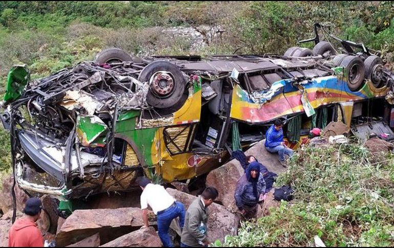 El accidente ocurrió en el kilómetro 148 de la denominada Vía Interoceánica, a la altura del distrito de Marcapata. TWITTER/@ANATEC_PERU