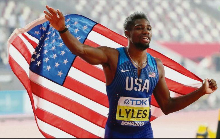 Con 22 años, Lyles es el campeón mundial de 200 metros más joven. EFE
