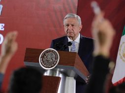 López Obrador asegura que hay confianza de los empresarios del país con su gobierno, porque cumple con lo que promete. NTX / A. Guzmán