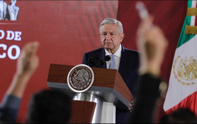 López Obrador asegura que hay confianza de los empresarios del país con su gobierno, porque cumple con lo que promete. NTX / A. Guzmán