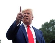 Trump habló a los periodistas en la Casa Blanca antes de partir hacia Florida para un acto de campaña. AP/A. Harnik