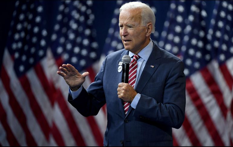 La campaña de Biden considera que Trump está temeroso ante la perspectiva de perder las elecciones de 2020. AFP/E. Miller-Getty Images