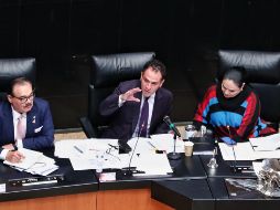 Herrera afirmó en el Senado que no crearán nuevos gravámenes, sino que solo proponen un nuevo mecanismo para aplicarlos a la economía digital. NOTIMEX/O. Aviña