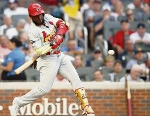 Marcell Ozuna. El dominicano conectó doblete en el noveno inning para colaborar a la victoria de San Luis. AFP