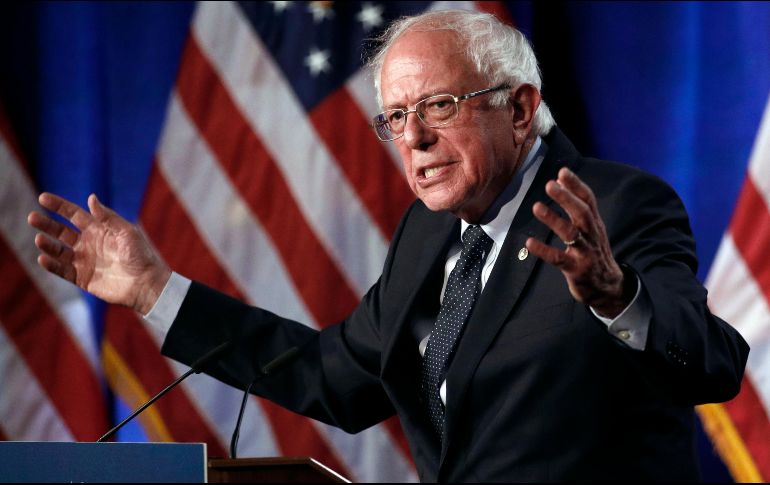Sanders aprovechó la ocasión para enfatizar la necesidad de instaurar la atención médica universal en Estados Unidos. AP/P. Semansky
