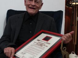 Fray Gabriel Chávez de la Mora recibió un homenaje por parte del Colegio de Arquitectos del Estado de Jalisco. EL INFORMADOR/E. Barrera