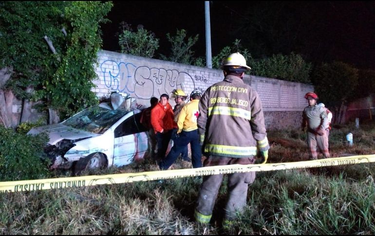 El percance se registró la madrugada de este domingo a 500 metros de la antigua caseta, en el municipio de Tonalá. ESPECIAL / Protección Civil Jalisco