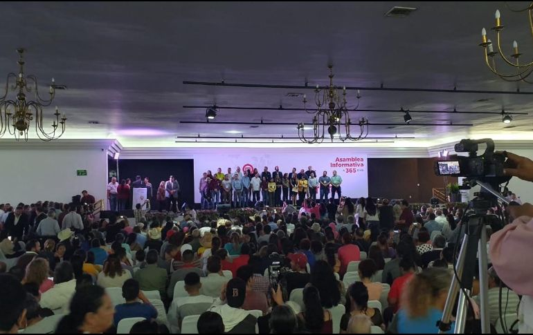 Este domingo se realizó la primera asamblea informativa con funcionarios electos de Morena. EL INFORMADOR / P. López